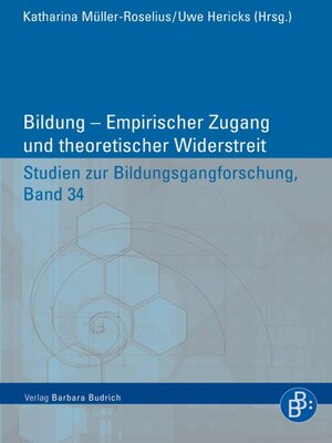 cover image of Bildung – Empirischer Zugang und theoretischer Widerstreit